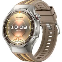 Huawei Watch GT 6 Pro 46 мм (серебристый, с коричневым плетеным ремешком, международная версия)