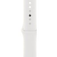 Apple Watch SE 2 40 мм (алюминиевый корпус, серебристый/белый, спортивный силиконовый ремешок M/L) Image #3