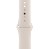 Apple Watch Series 9 41 мм (алюминиевый корпус, звездный свет/звездный свет, спортивный силиконовый ремешок S/M) Image #3