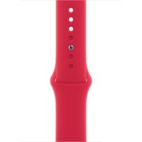 Apple Watch Series 8 45 мм (алюминиевый корпус, красный/красный, спортивный силиконовый ремешок M/L) Image #3