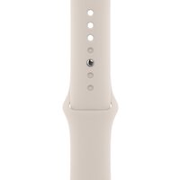 Apple Watch Series 8 45 мм (алюминиевый корпус, звездный свет/звездный свет, спортивный силиконовый ремешок M/L) Image #3