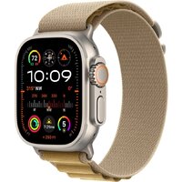 Apple Watch Ultra 2 LTE 49 мм (титановый корпус, титановый/бежевый, ремешок из полиэстера S)